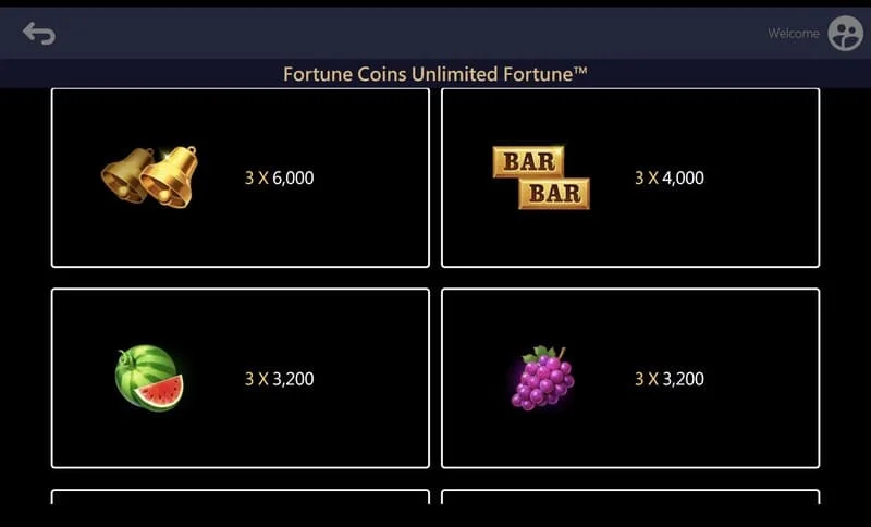 Fortune Coins Unlimited Fortune - utökat 3x5-fält med myntinsamling